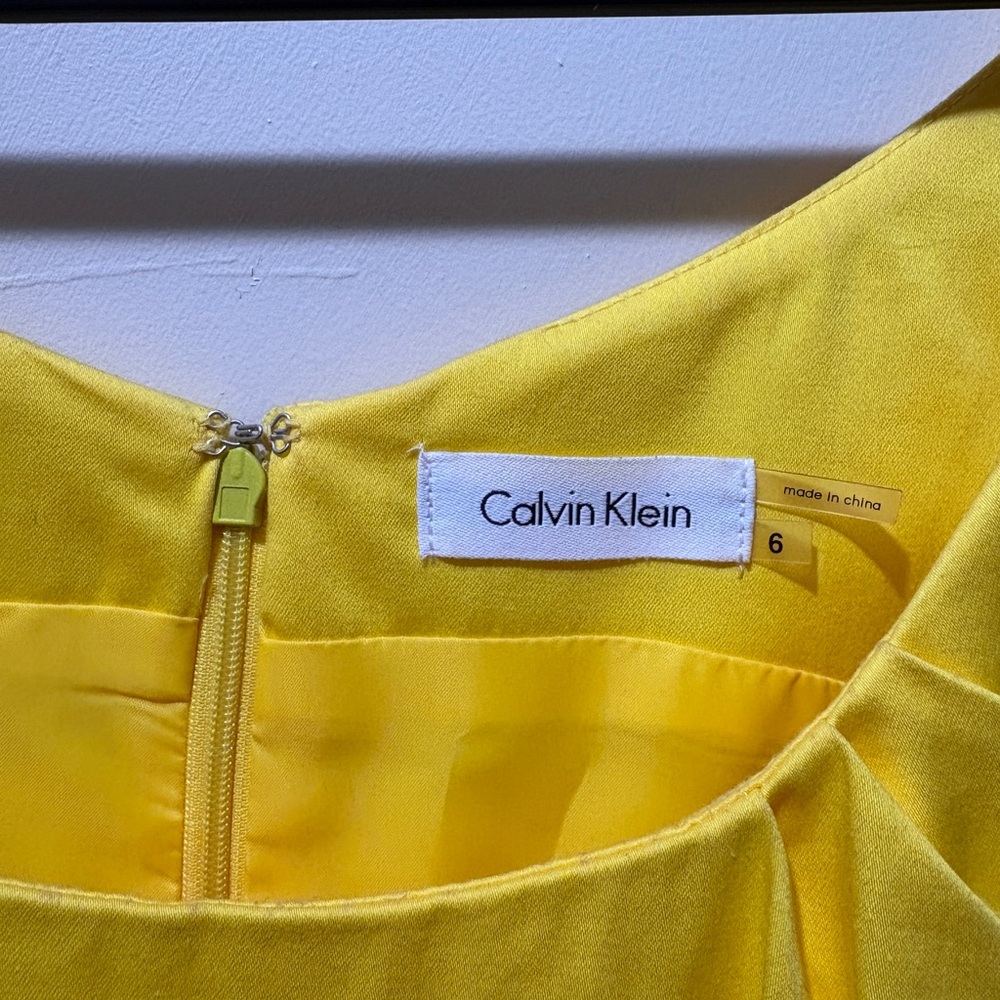 Calvin Klein Vibrant Yellow Dress
